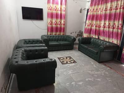 Interwood Chesterfield Sofa Set | 2 & 1 Seater | Used