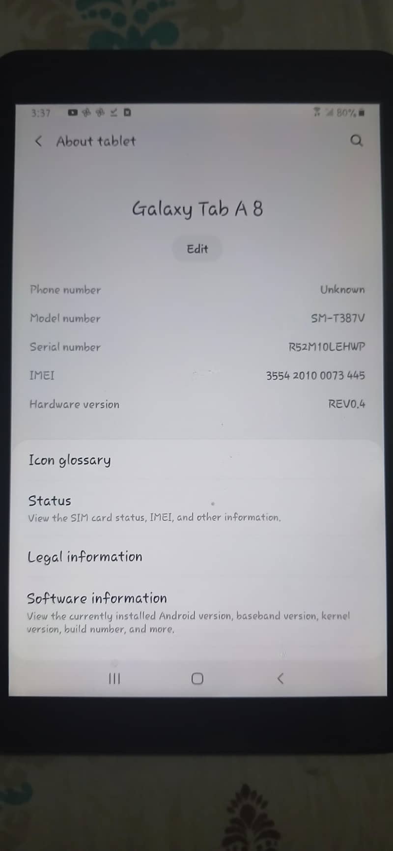 Tablet A8 1