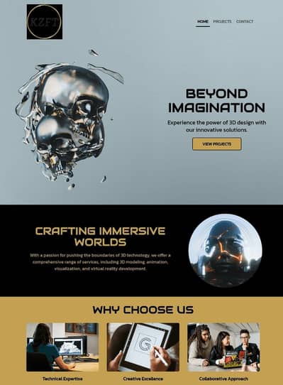 High End Landing Page Design | Logo maker