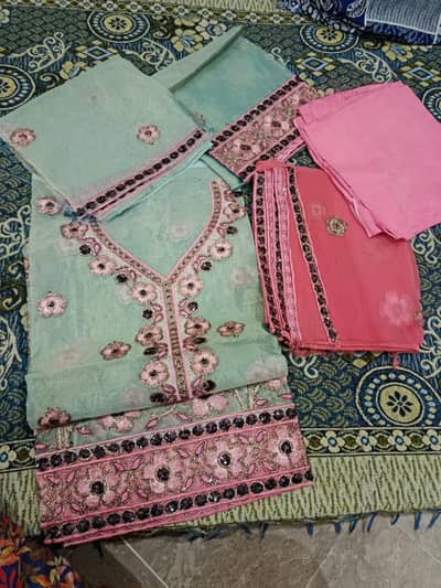 fency unstiched dress/ party wear dress /