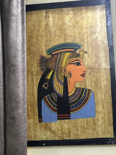 Hand-Painted Egyptian Queen – Large Original Artwork