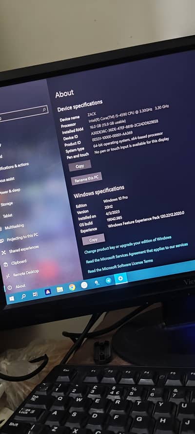 I5 4590 16gb ram 128ssd