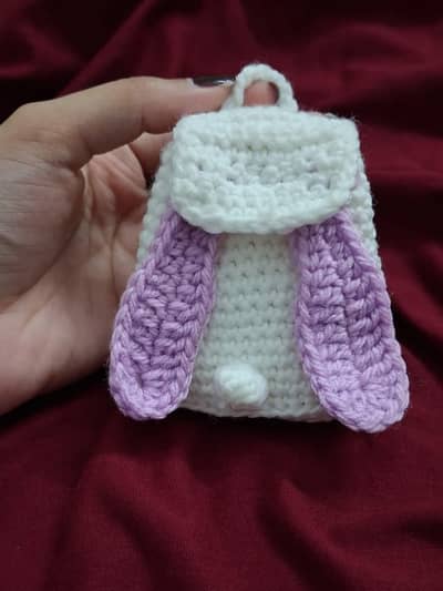 Crochet Cute Bunny Bag  | Handmade Kids & Girls Bag