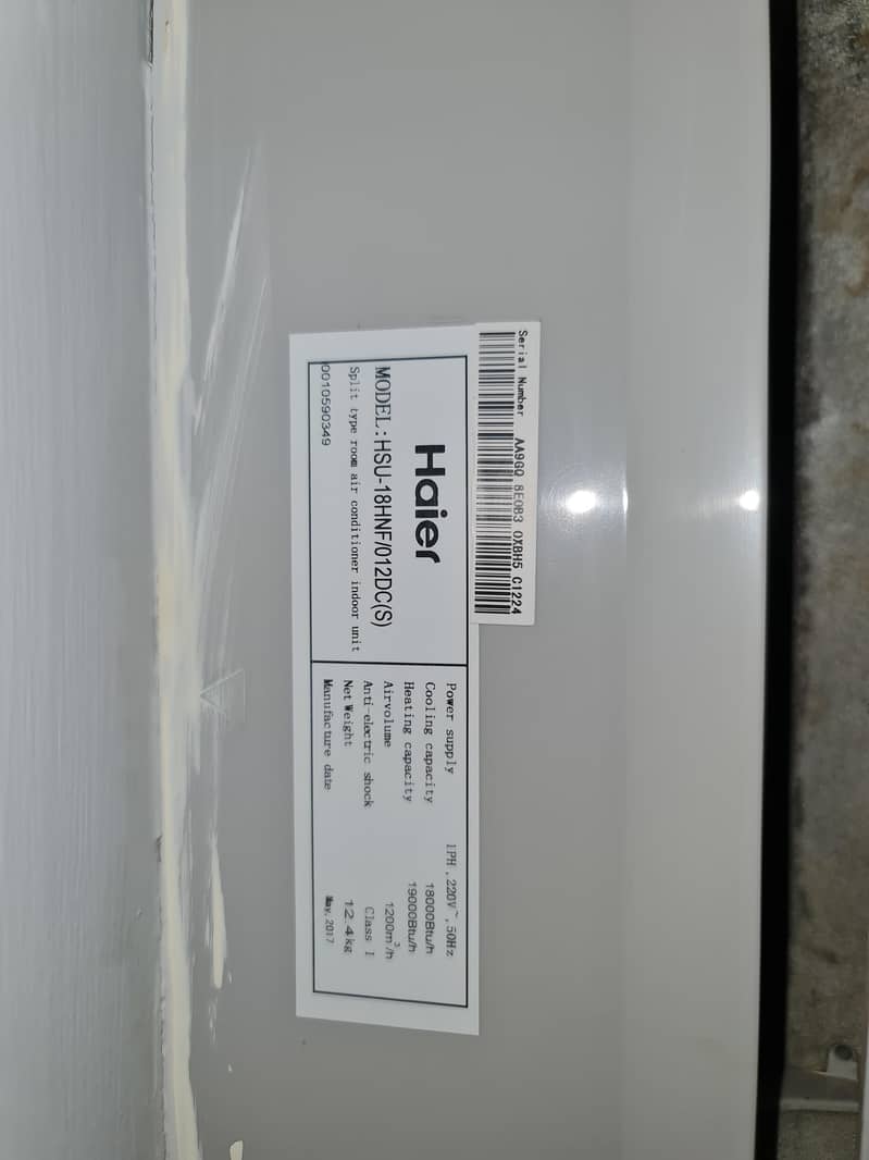 Haier Split A/C invertor 1