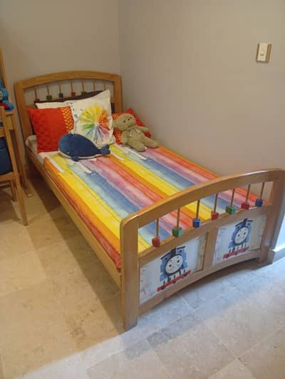 Solid Wood Kids Bed & Study Table Set – Complete Bedroom Set