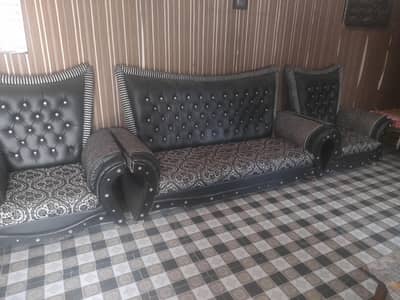BLACK COLOR SOFA SET MASTER FOAM