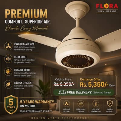 Exchange Offer | AC/DC Ceiling Fan | 30 Watt | 100% Copper