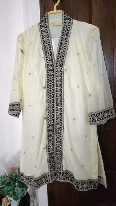 Stitched shirt with shalwar