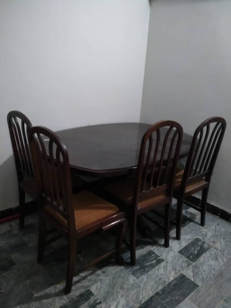 4 Seater  Solid Wooden Dining Table 0