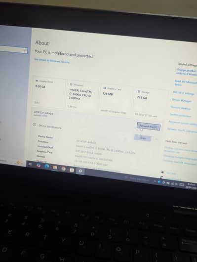 Dell E7250 i7 5th generation 8gm ram