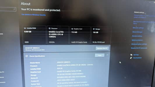 Toshiba Tecra core I5 v Pro