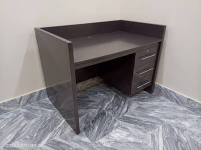 UV Sheet Office Table with Drawers — Solid Build — Water Resistant