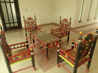 Wooden Chair set in good condition is available for sale