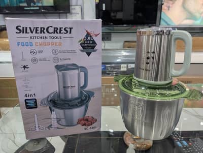 SilverCrest 4 in 1 Heavy Duty Electric Food Chopper & Meat Grinder - 1