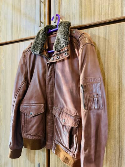 HUB premium leather Jacket