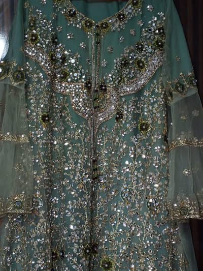 net teal meci fanci embroidery