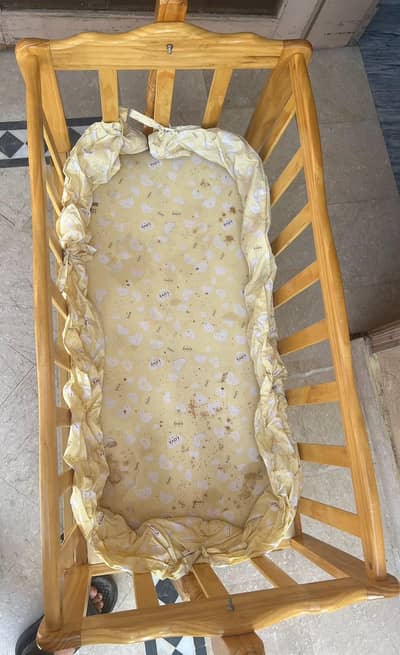 wooden baby Cot
