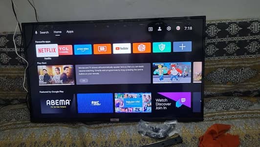 Tcl 40 inch android led with table stand wall stand remote price final