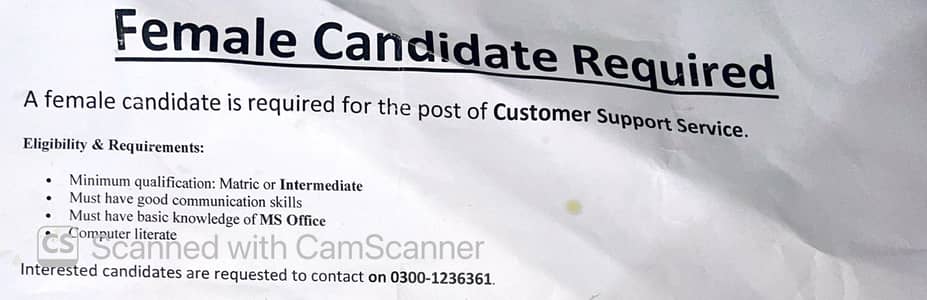 Customer support service