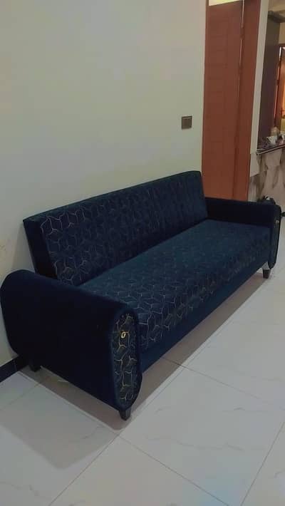 diamond foam sofa come bed black and golden