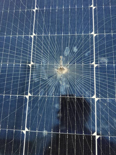 LONGi 545W Solar Panel – Cracked Glass – For Sale