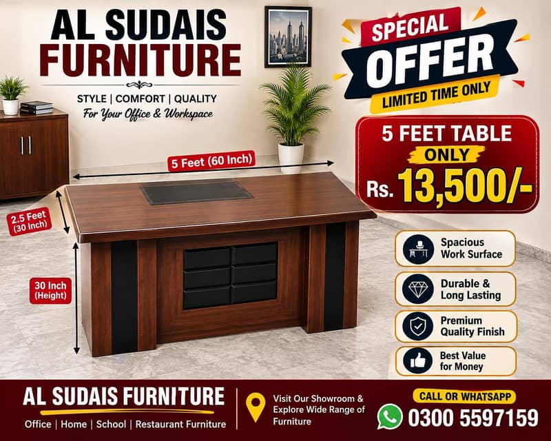 Office desk, study computer table, staff table chair, work sofa table 19