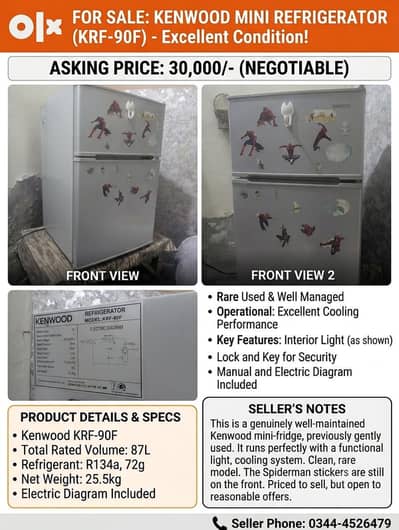 Kenwood room fridge