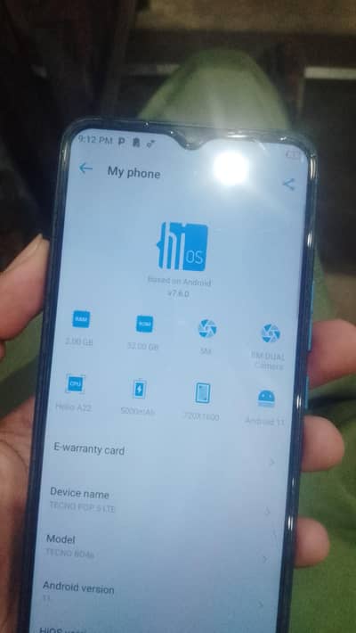 Tecno Pop 5 lite