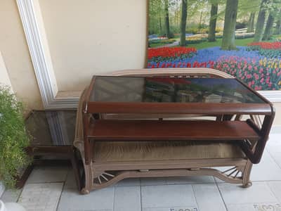 Centre table with two side tables for sale