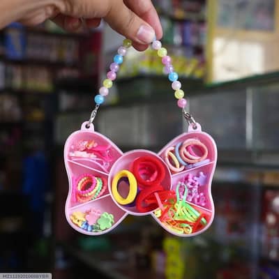multicolor Butterfly Hair Organizer for Girls 1-10 Years