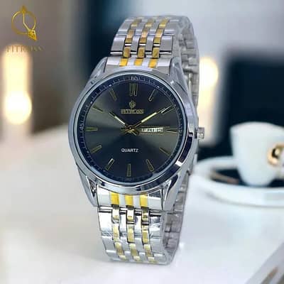 Men's Steel Quartz watch 24mm Multicolor Strap
