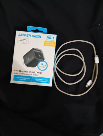 apple original type c to c cable  and anker charger