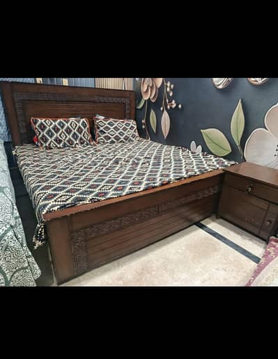 king size bed with mattress