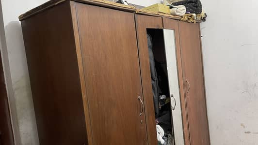 Three door space wardrobe