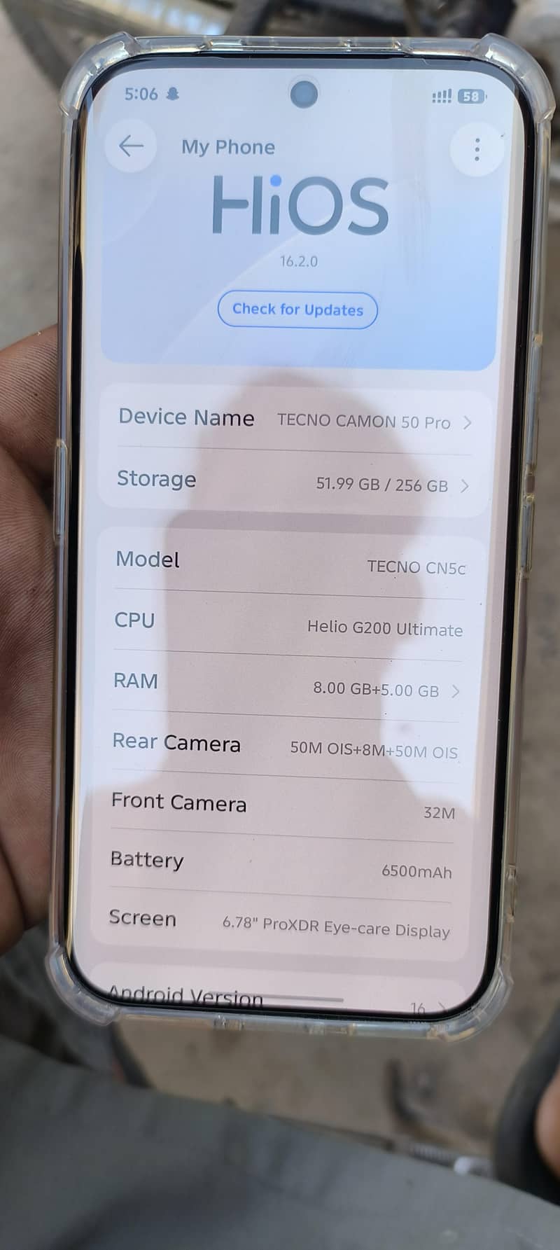 Tecno camon 50 pro 2