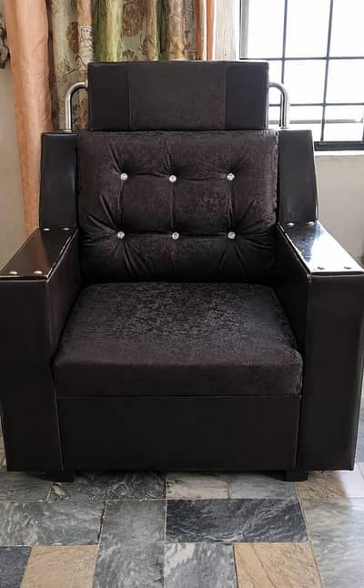 Premium Brown Sofa set/3-seater +2 single seater/stylish & comfortable