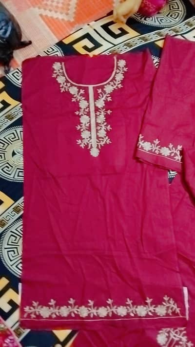 embroidered karahi hand made work