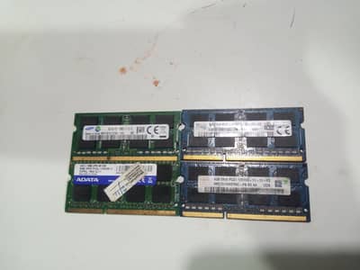 DDR 3 (8gb *2) (4gb*2) used in good condition