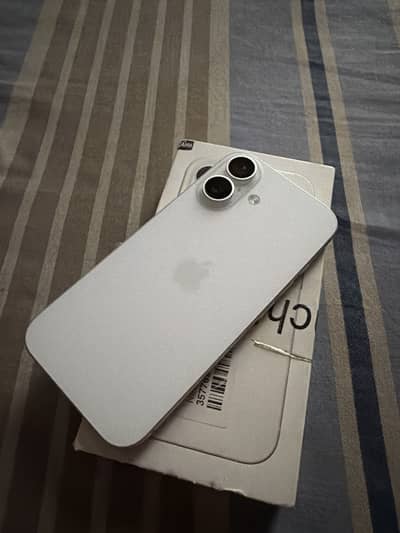 Iphone 16 jv 128gb white color with box