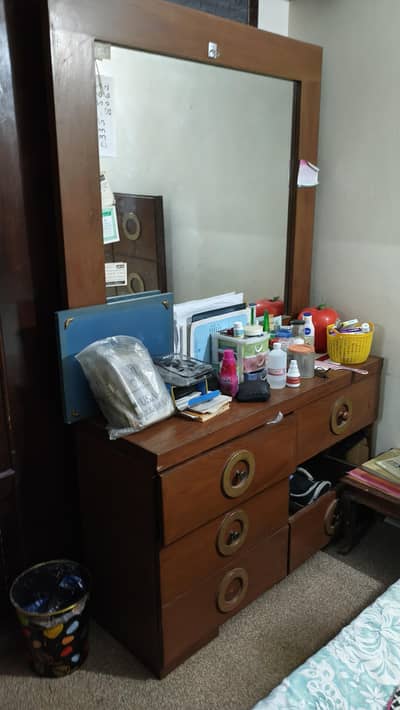 Hard Wood Dressing table for sale with 6 wardrobes