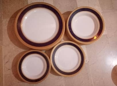 Melamine Royal blue dinner set