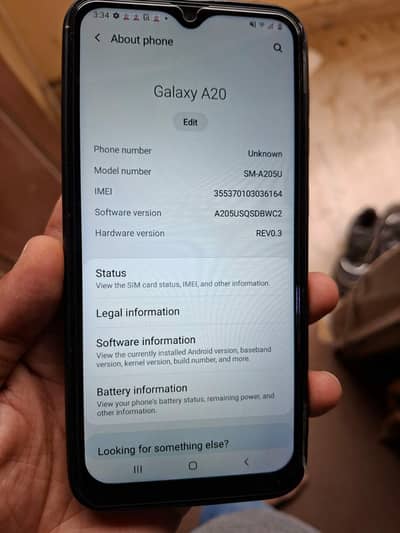 Samsung Mobile A20s