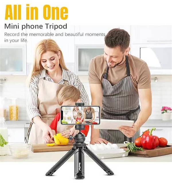 R1S 3-in-1 Bluetooth Selfie Stick with Tripod & Flash Light | Foldable Extendable Selfie Rod with Wireless Remote for Android, iPhone & Action Cameras