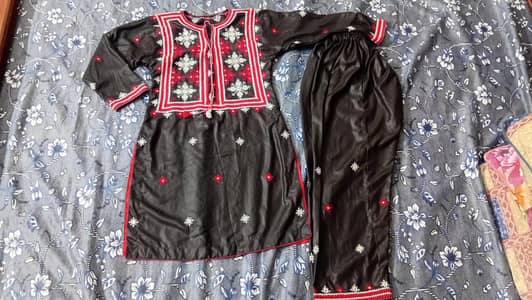 handmade balochi dress