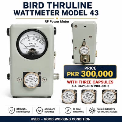 Original Bird 43 Thruline RF Wattmeter | RF Power Meter