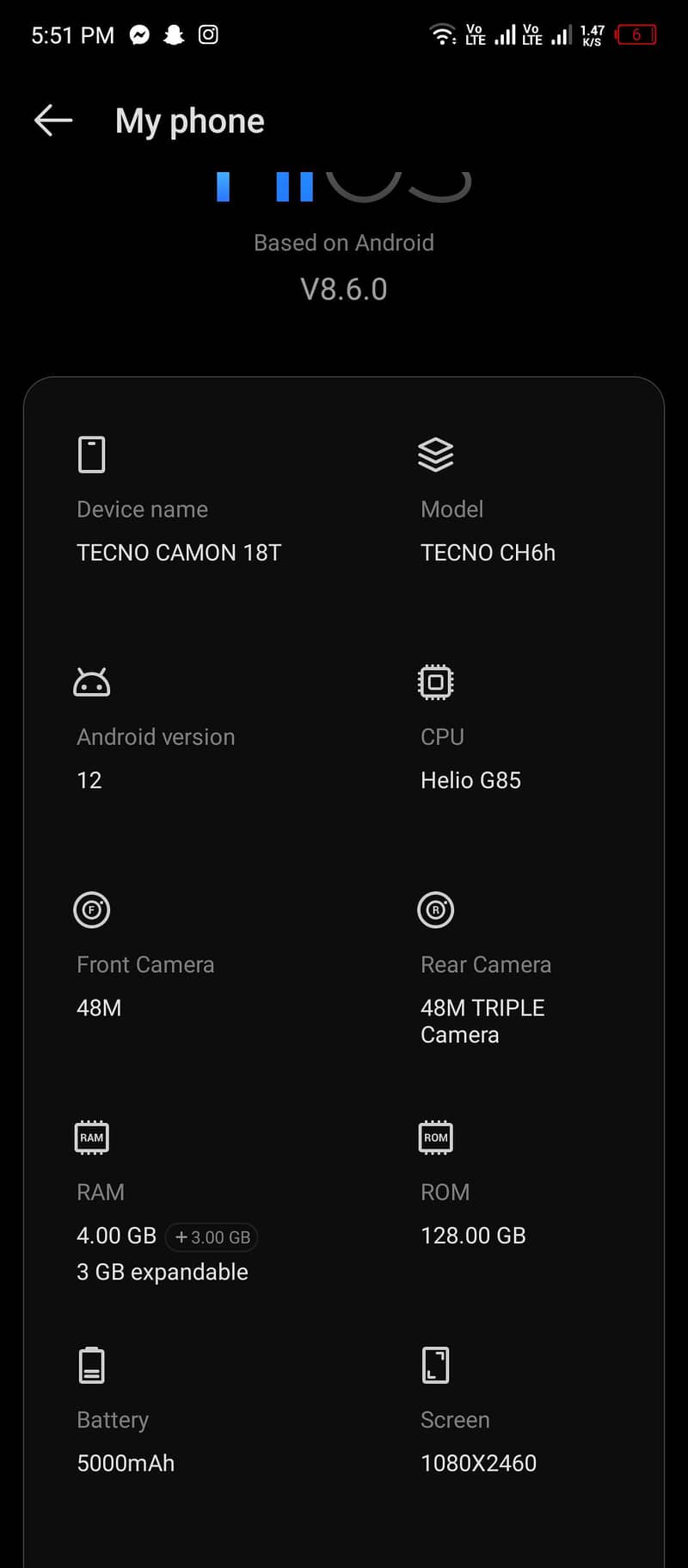 Tecno Camon 18 0