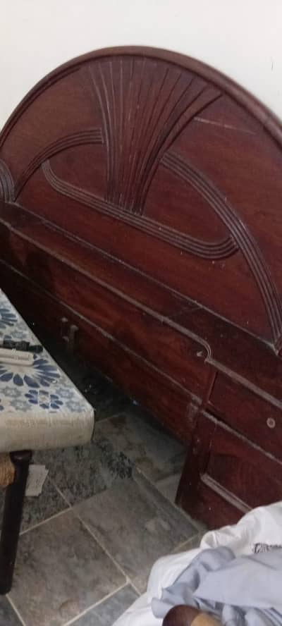 pure wooden bed