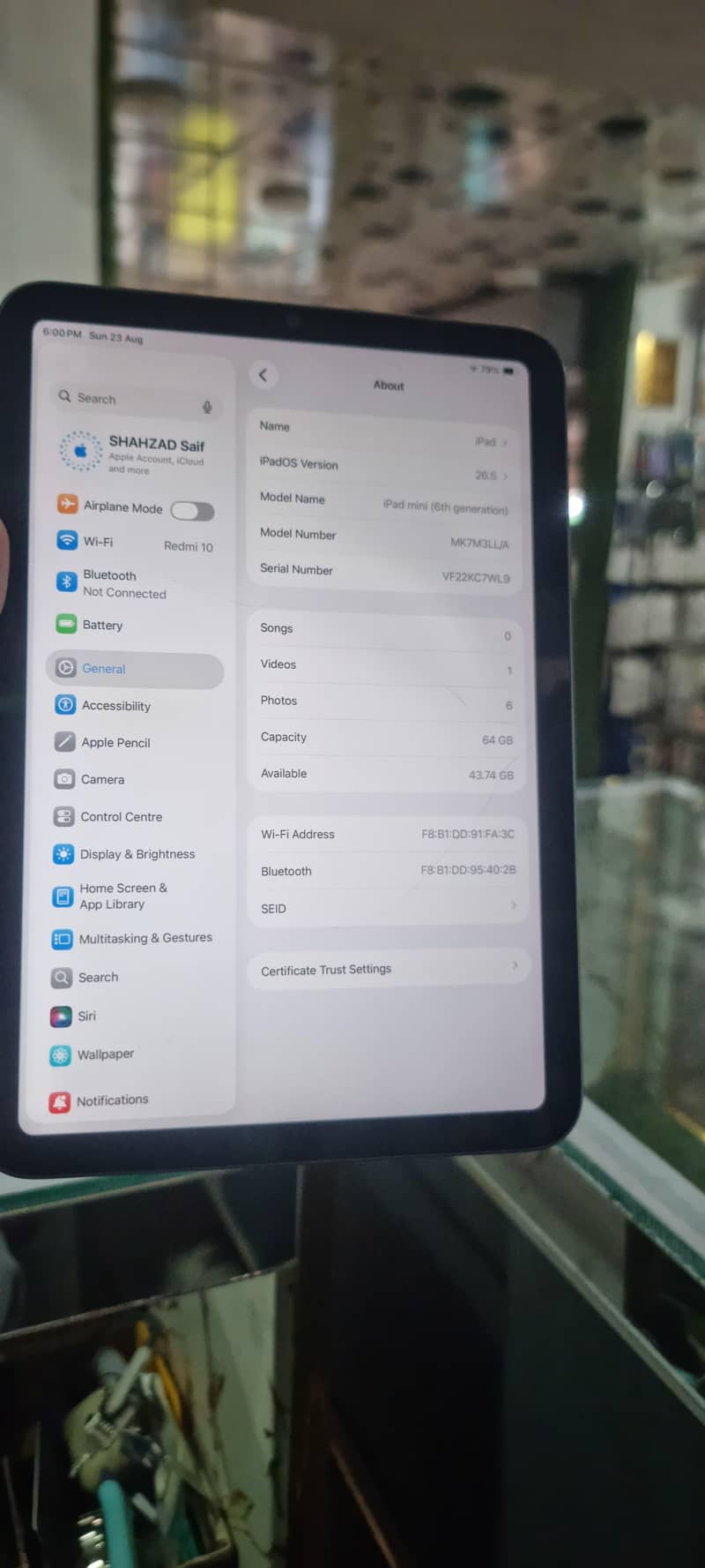 iPad 6 mini 6th Generation 2