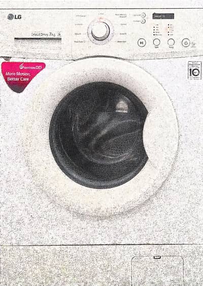 Fully automatic LG washing machine Front Load 7 kgs A+++
