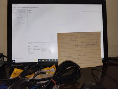 Core i5 PC Setup + Lenovo 20″ IPS Monitor + All cables Mouse